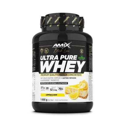 Ultra Pure Whey 1kg Proteína Suero Amix Black Line — 27g proteína ultra-pure-whey-1kg-proteina-suero-leche-amix-black-line