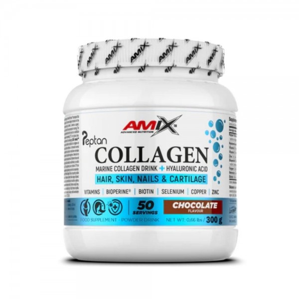 Bote Colágeno Marino Peptan 300 g Amix Nutrition Colágeno Marino Peptan 300 g Amix con ácido hialurónico y vitaminas