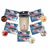 Pack Degustación Sabores Whey Pro Fusion - 5 uds + Shaker Pack Degustación Sabores Whey Pro Fusion - 5 uds + Shaker