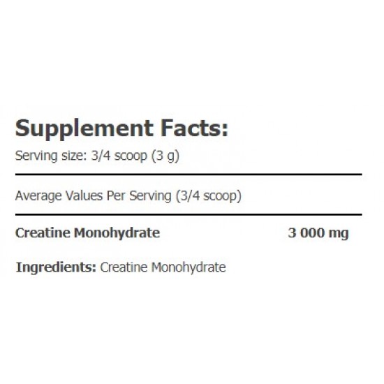Creatine Monohydrate 500 gr. + 250 gr. GRATIS
