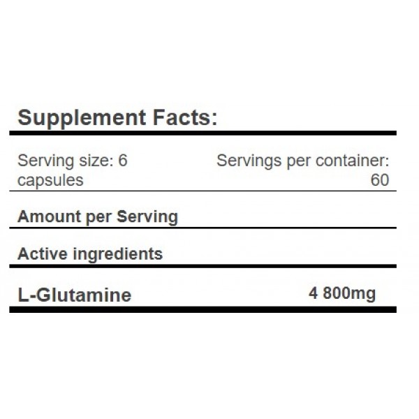Glutamine Capsules 360 Cáp. Glutamine Capsules 360 Cáp.