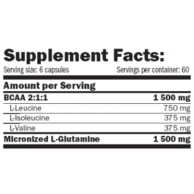 Glutamine + Bcaa 360 Cp. Glutamine + Bcaa 360 Cp.