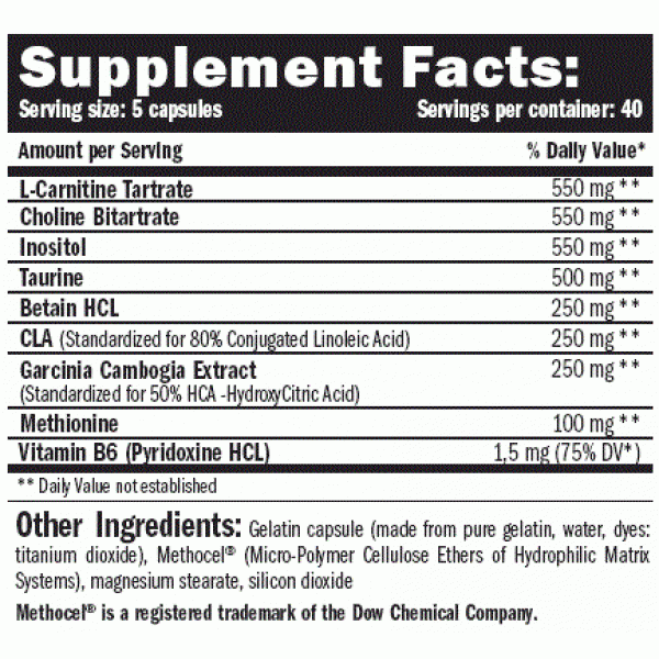 Lipotropic 200 Cáp. Lipotropic 200 Cáp.
