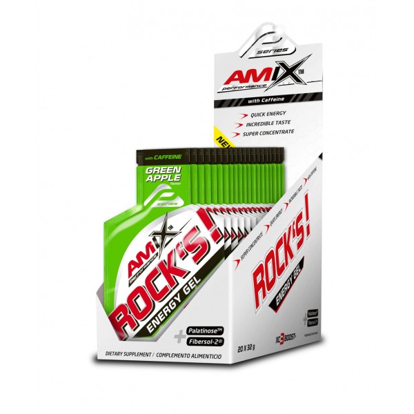 Rock's Gel Caja 20x32 Gr. (Con cafeína) Rock's Gel Caja 20x32 Gr. (Con cafeína)