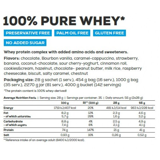 100% Pure Whey 2270 Gr.