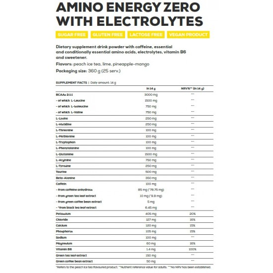 Amino Energy Zero 360 Gr.