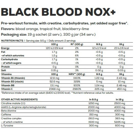 Black Blood NOX+ 330 Gr.