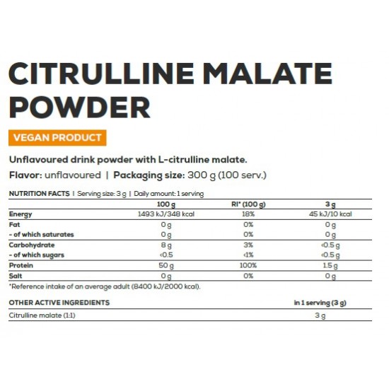 Citrulline Malate 300 Gr.