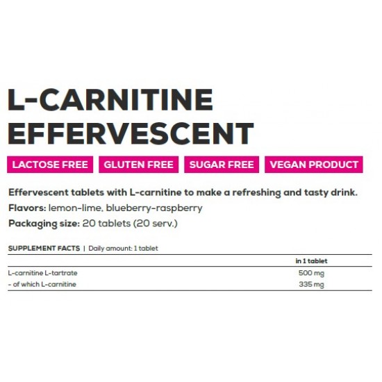 L-Carnitine Effervescent 20 Tab.