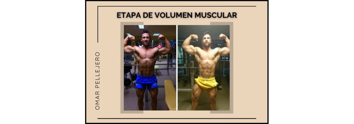 Etapa de volumen muscular Omar Pellejero