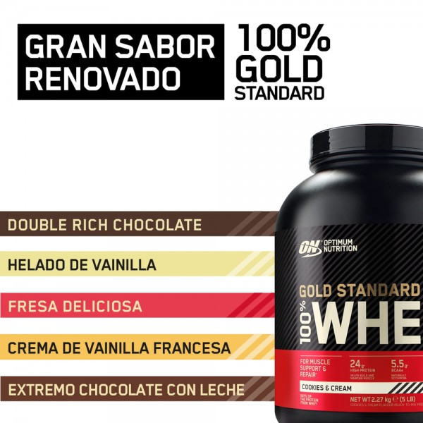 100% Whey Gold Standard 4,54 Kg. 100% Whey Gold Standard 4,54 Kg.