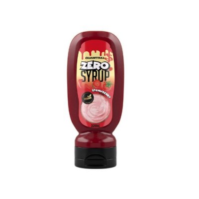 Zero Syrup Quamtrax Nutrition 320ml chocolate caramelo vainilla dulce de leche fresa zero-syrup-quamtrax-320ml-chocolate-caramelo-vainilla-fresa