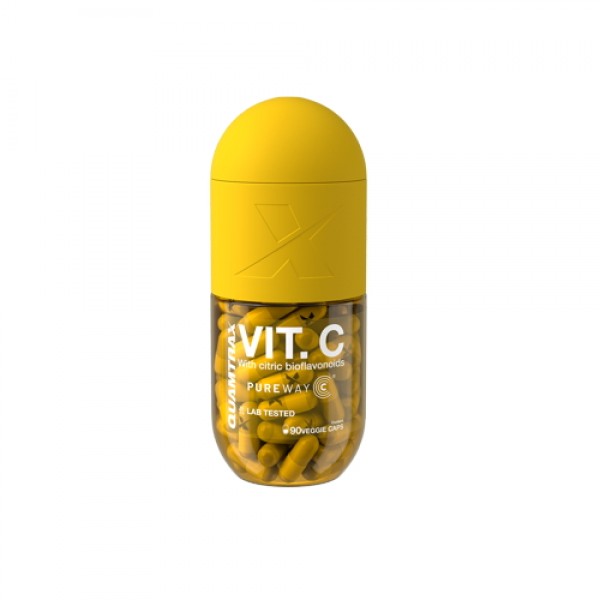 Vitamina C PureWay-C 90 Vcaps Quamtrax Essentials con bioflavonoides cítricos vitamina-c-pureway-90-vcaps-quamtrax-essentials-bioflavonoides-defensas