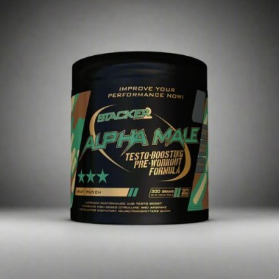 Alpha Male 300g Stacker fruit punch lima limon tropical pre-entreno alpha-male-300g-stacker-fruit-punch-lima-limon-tropical