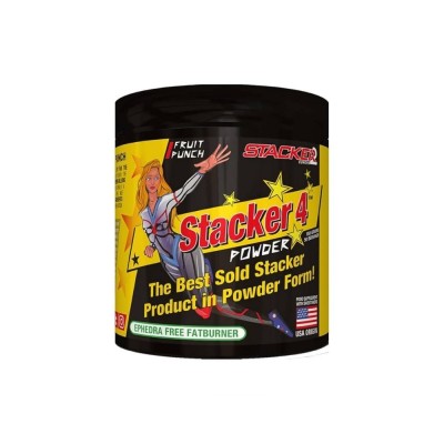 stacker-4-powder-150g-termogenico-cafeina-polvo-quemador-grasa envase Stacker 4 Powder 150 g