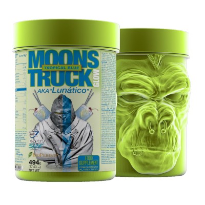 MoonsTruck Glow Zoomad Labs 494 g pre entreno envase fluorescente