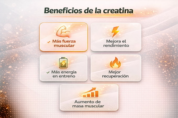 Creatina: Beneficios, Dosis y Tipos