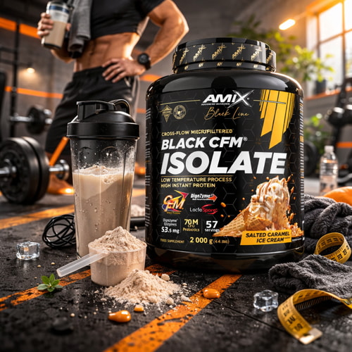 black cfm isolate amix proteína aislada para definición muscular