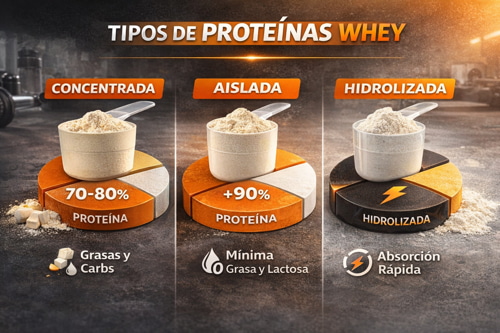 Tipos Proteínas Whey